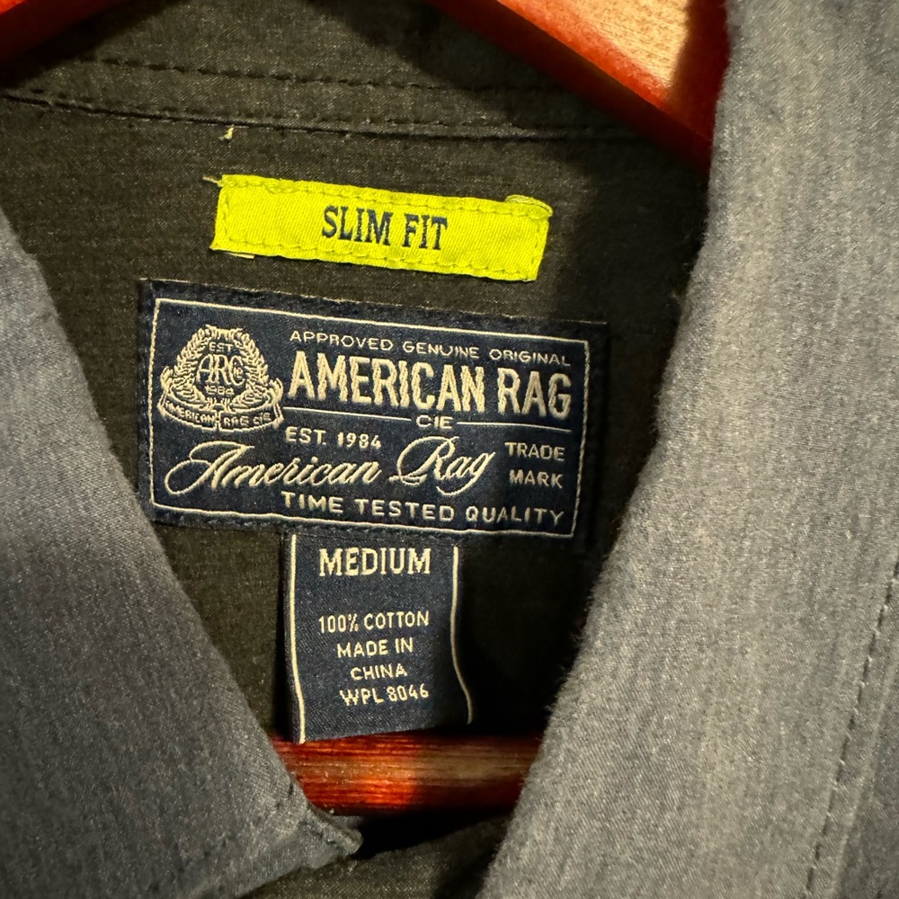 Slim Fit Collared Shirt American Rag - Picture 2 of 2